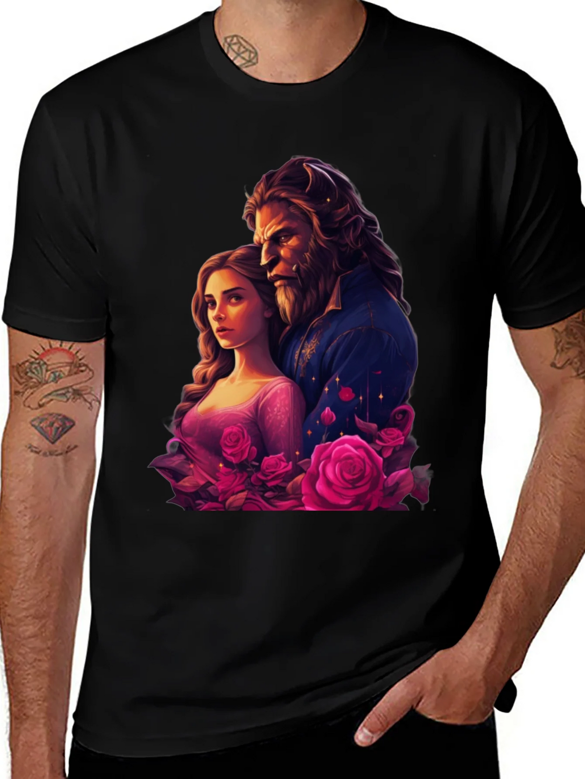 Beauty and the Beast Rose T-Shirt product image 1