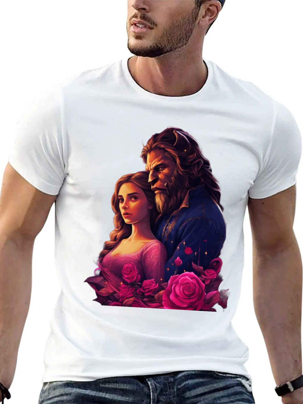 Beauty and the Beast Rose T-Shirt product image 12