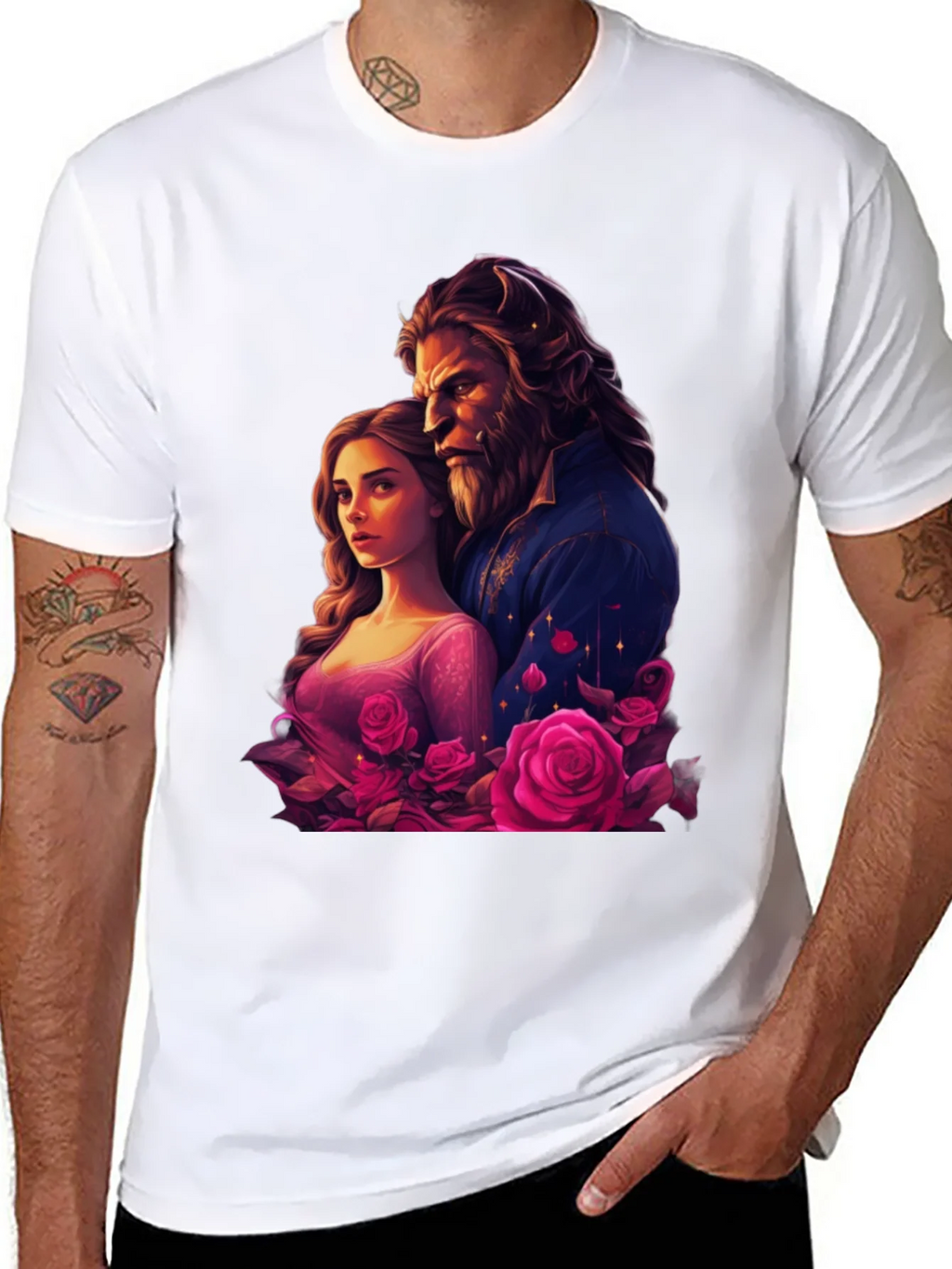 Beauty and the Beast Rose T-Shirt product image 7