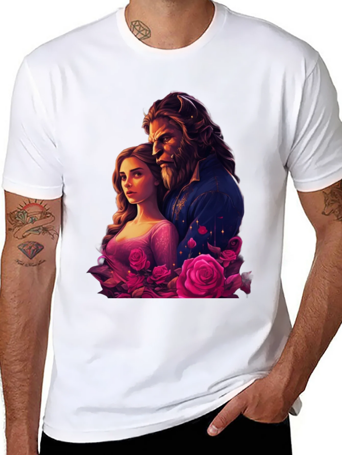 Beauty and the Beast Rose T-Shirt product image 7