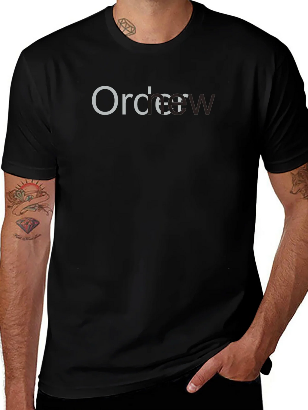 Order Now Black Crewneck T-Shirt product image 1