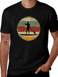 Retro Paddle Boarding T-Shirt - Vintage Style Surfing Tee product image 1
