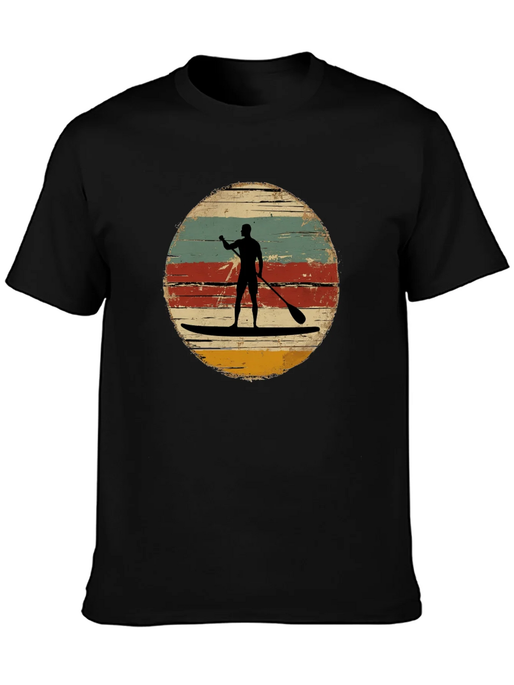Retro Paddle Boarding T-Shirt - Vintage Style Surfing Tee product image 3
