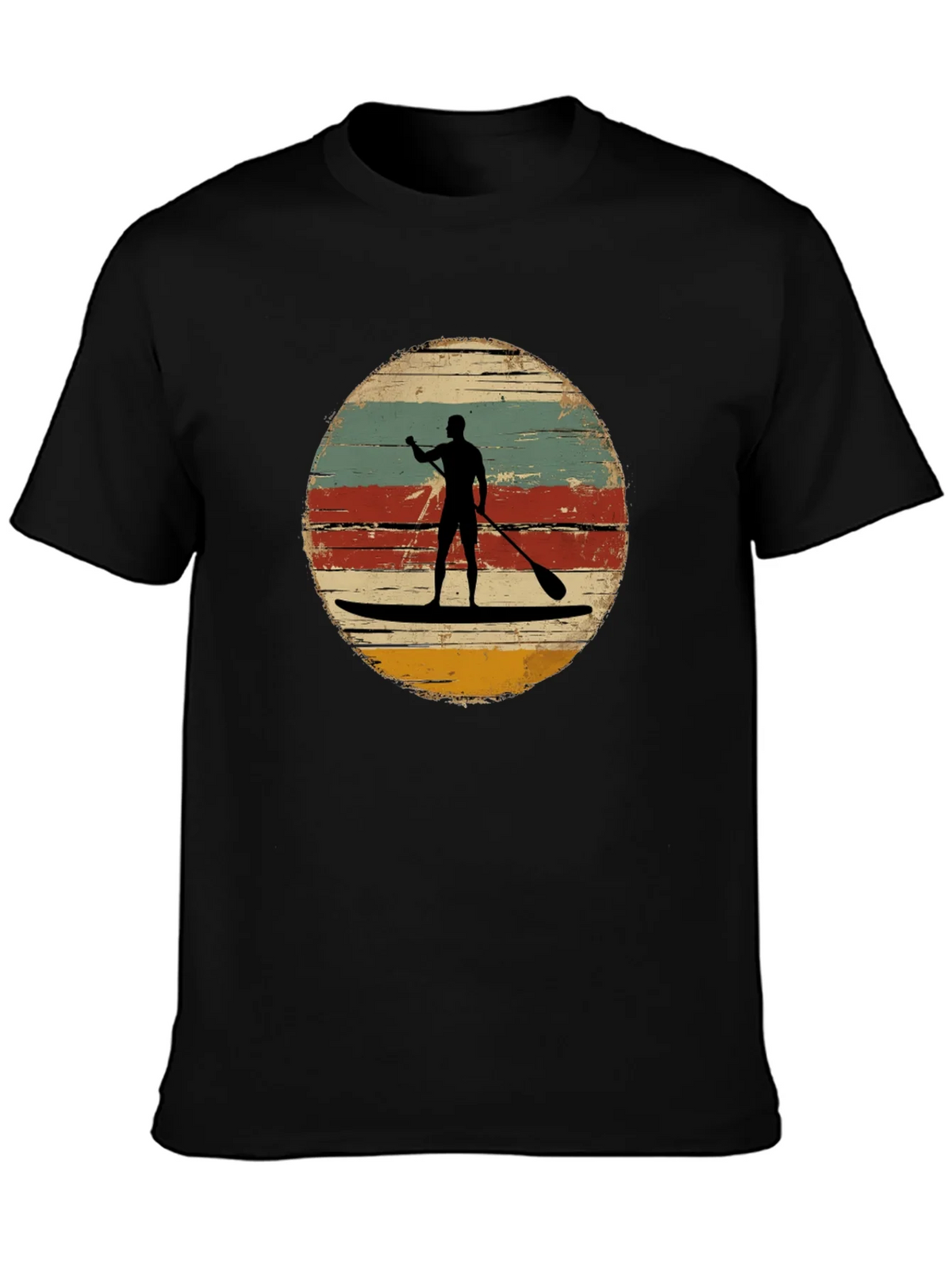 Retro Paddle Boarding T-Shirt - Vintage Style Surfing Tee product image 3