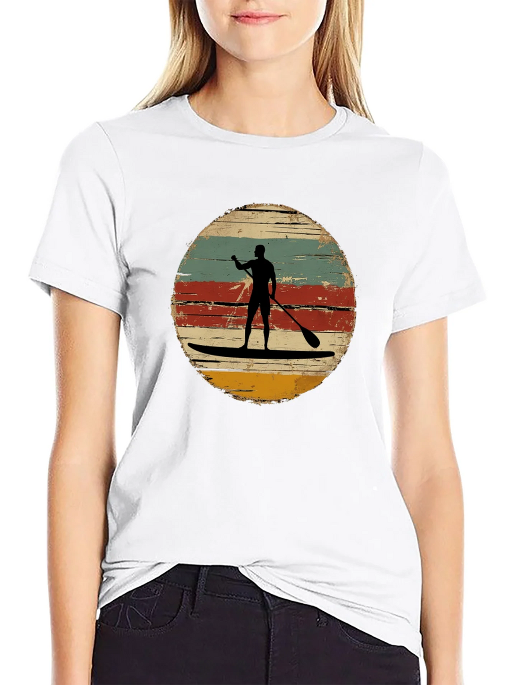 Retro Paddle Boarding T-Shirt - Vintage Style Surfing Tee product image 8