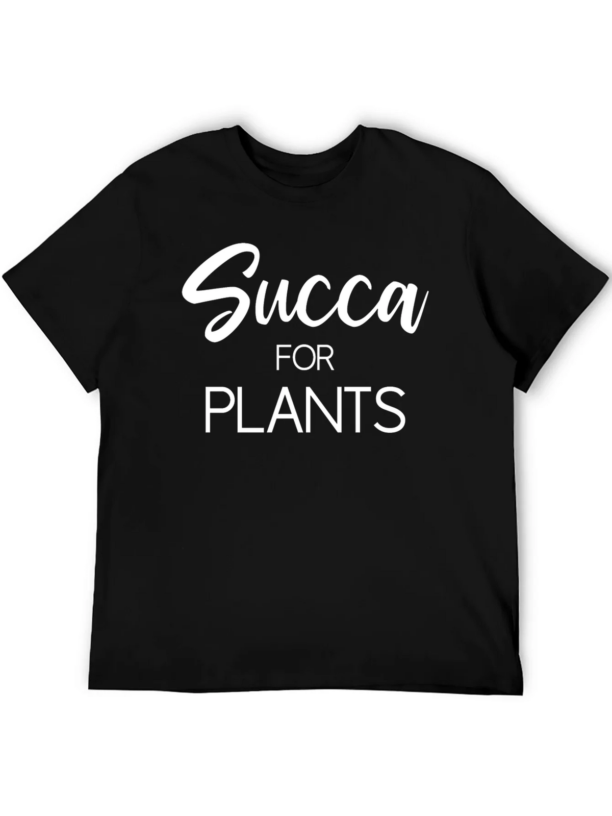 Succa for Plants Graphic Tee - Black Cotton Shirt product image 5