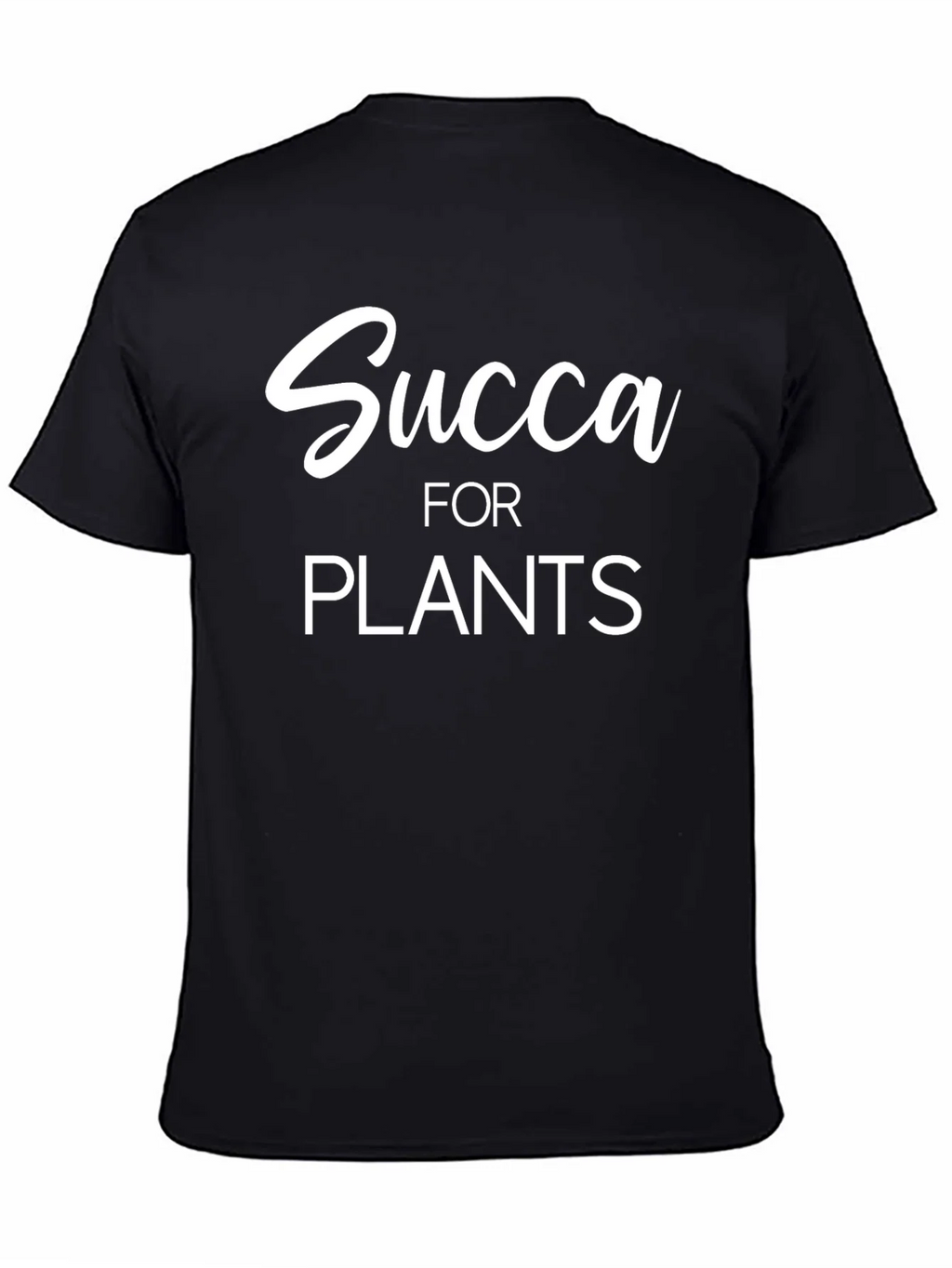Succa for Plants Graphic Tee - Black Cotton Shirt product image 4