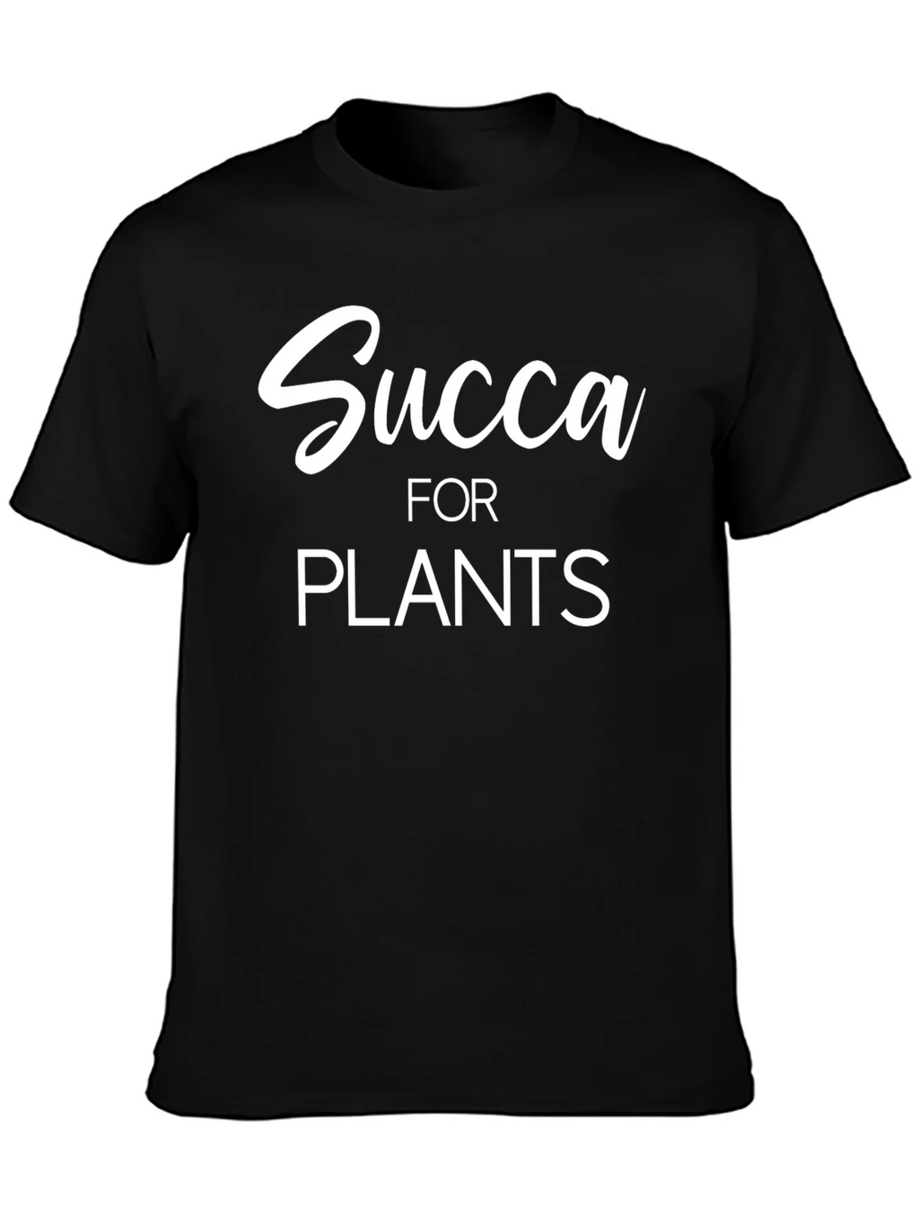 Succa for Plants Graphic Tee - Black Cotton Shirt product image 3