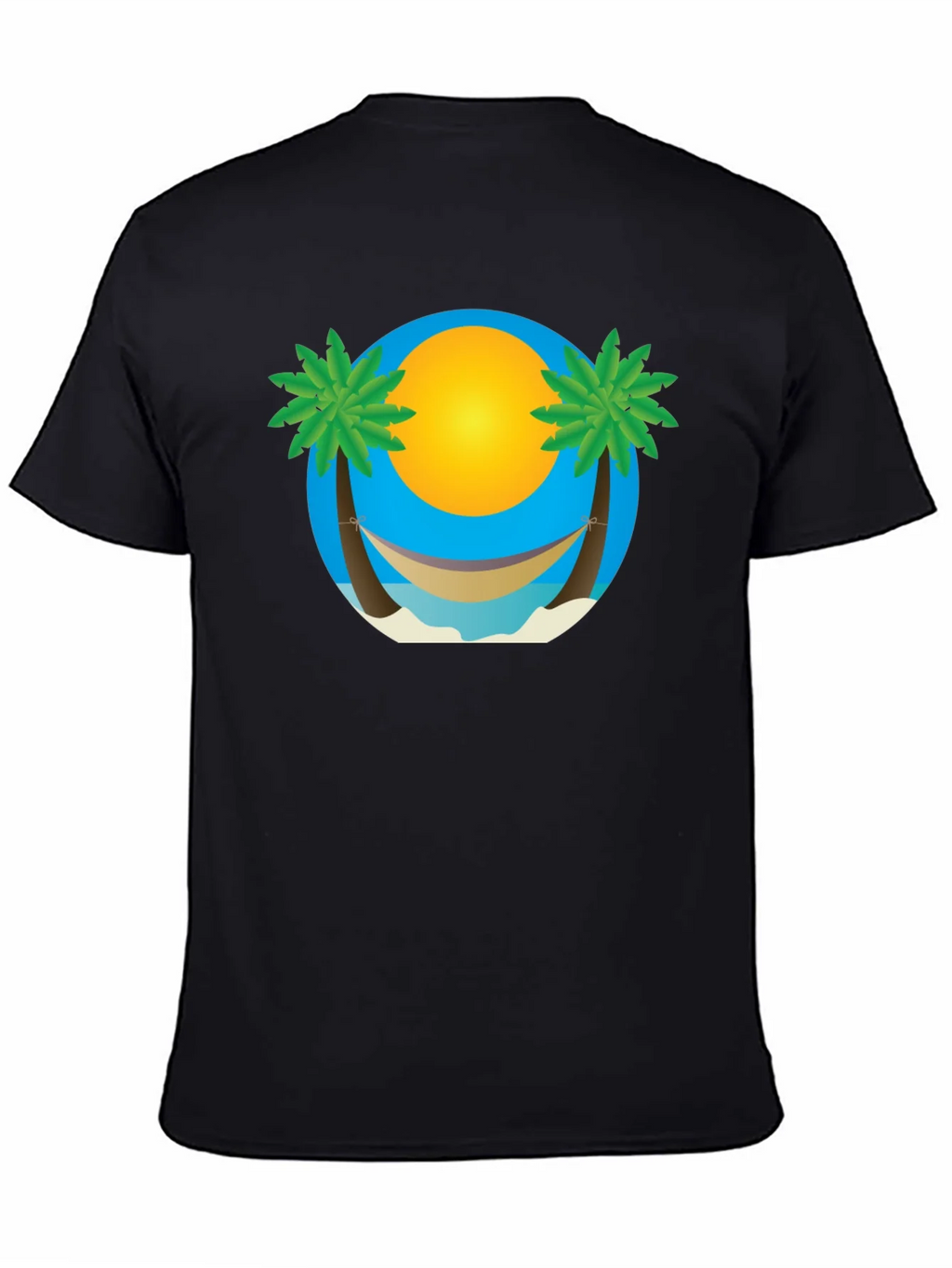 Tropical Beach Hammock Graphic Tee product image 4