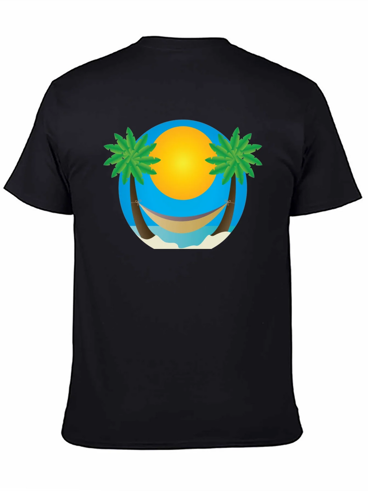 Tropical Beach Hammock Graphic Tee product image 4