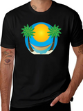 Tropical Beach Hammock Graphic Tee product image 1