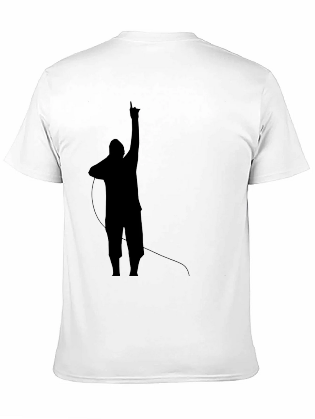 Mens Black T-Shirt with Silhouette Design product image 10