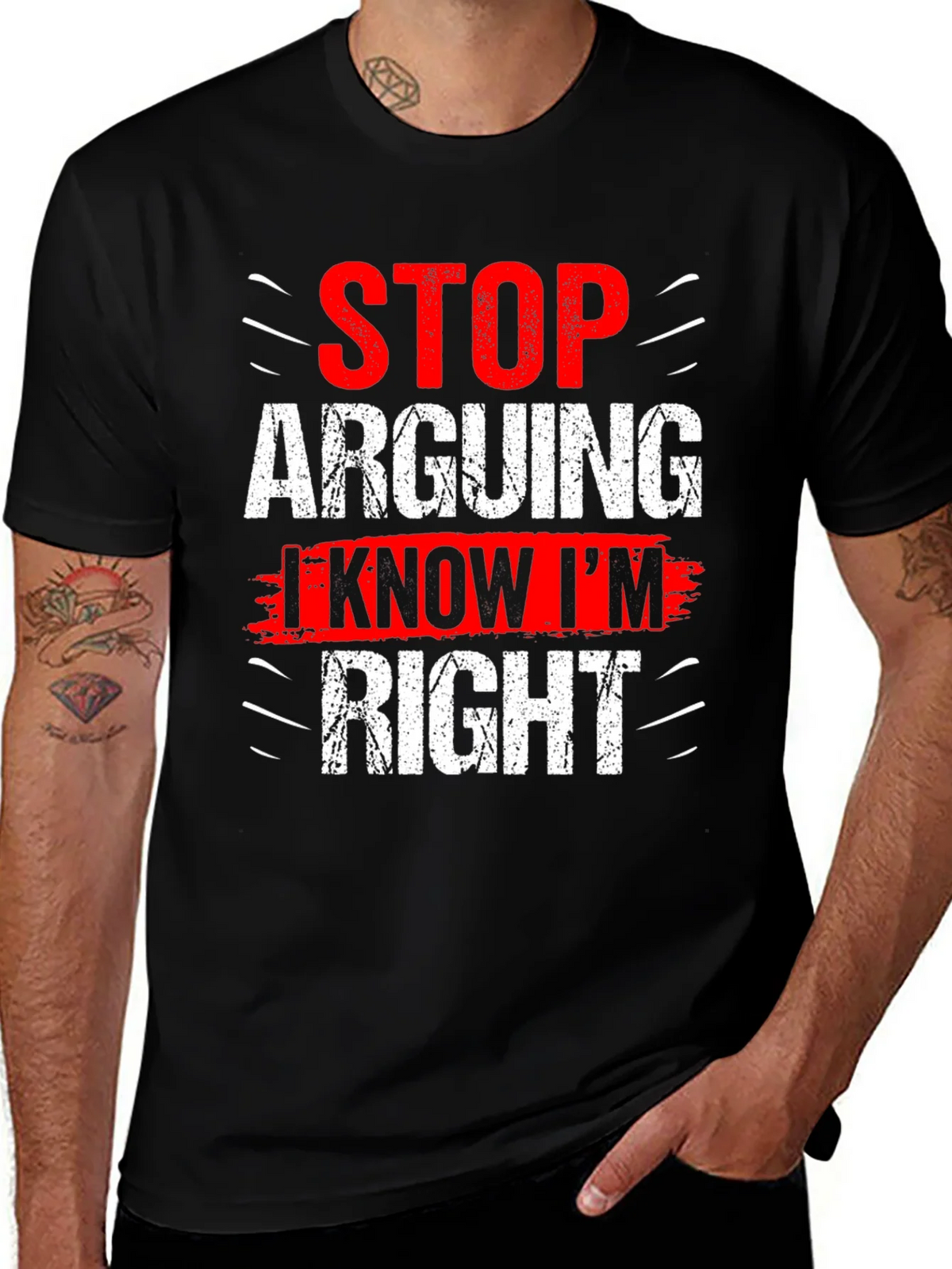 Stop Arguing I Know Im Right Graphic T-Shirt product image 1