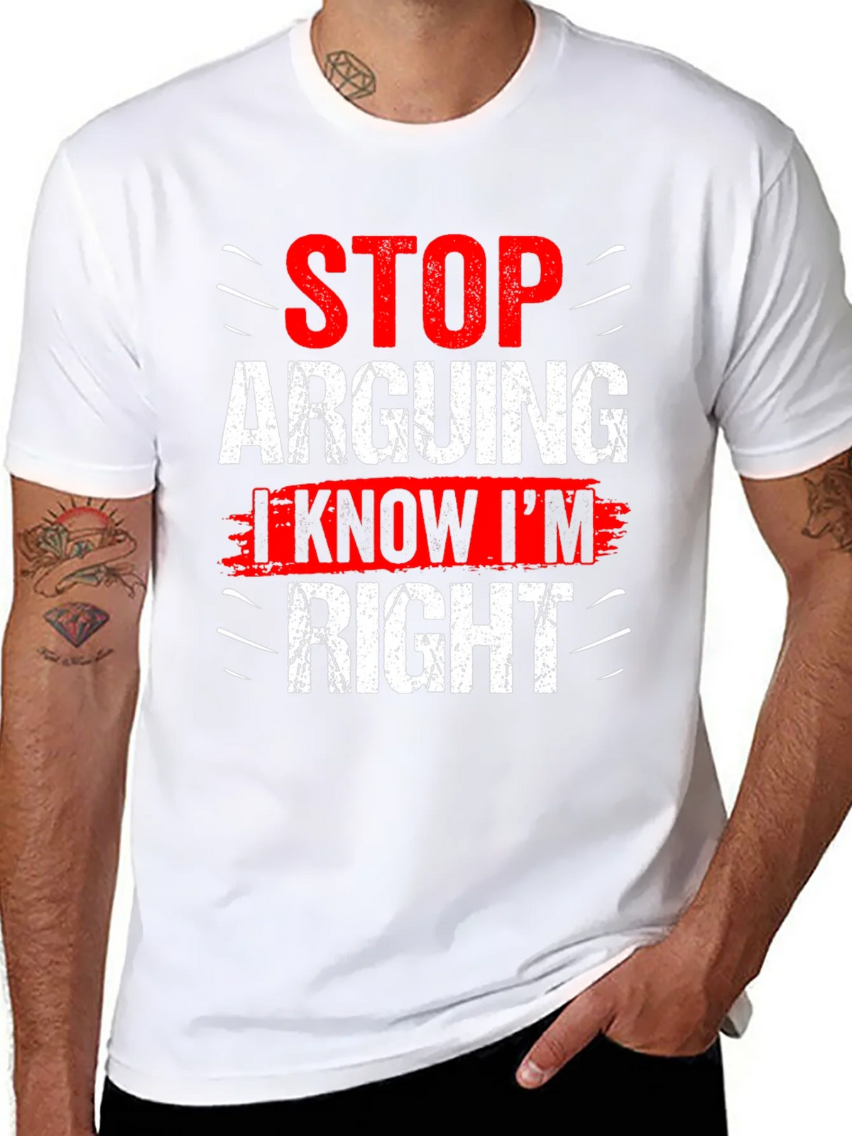 Stop Arguing I Know Im Right Graphic T-Shirt product image 7