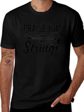Praise Him With the Strings Black T-Shirt product image 1