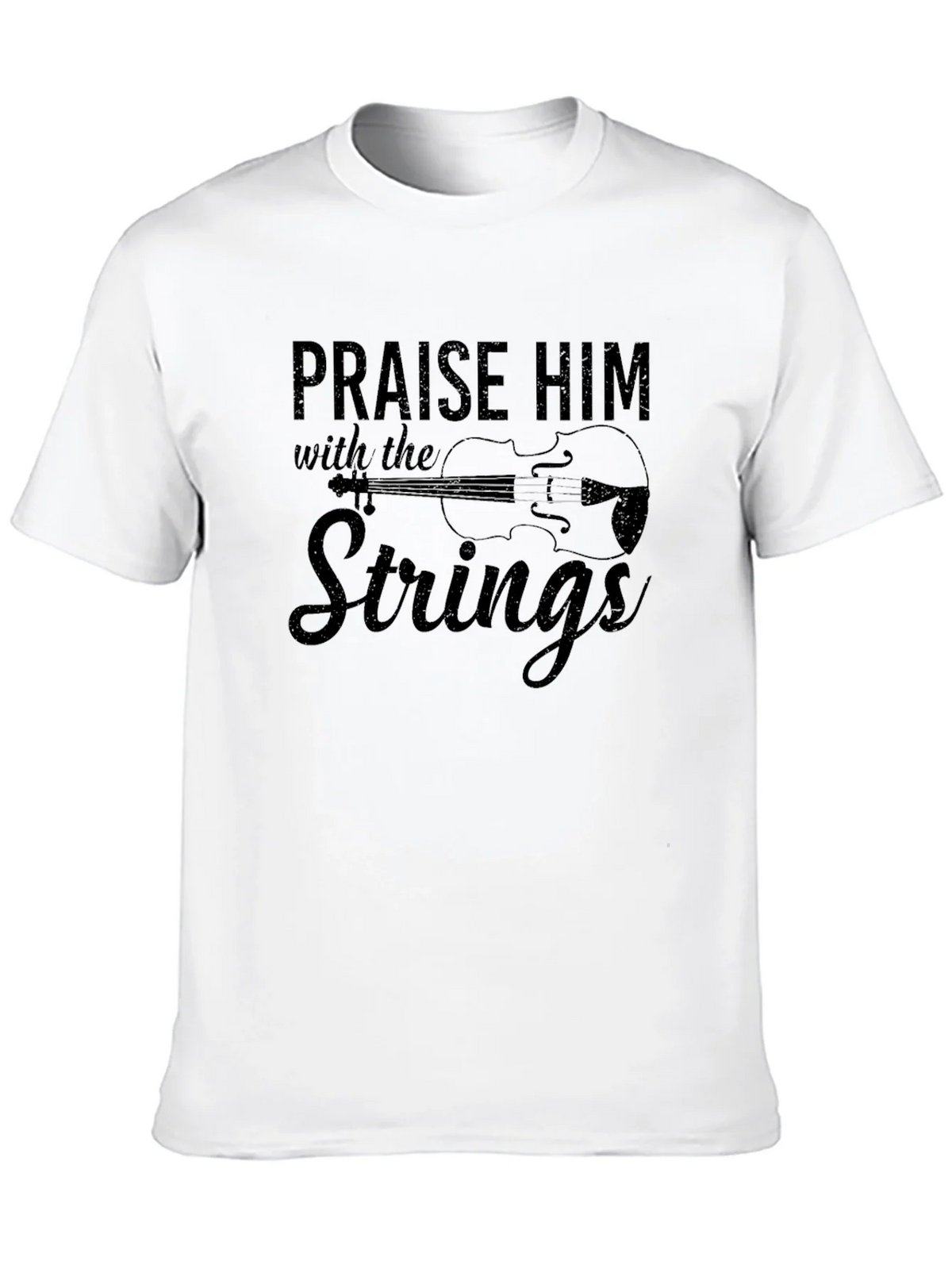 Praise Him With the Strings Black T-Shirt product image 9
