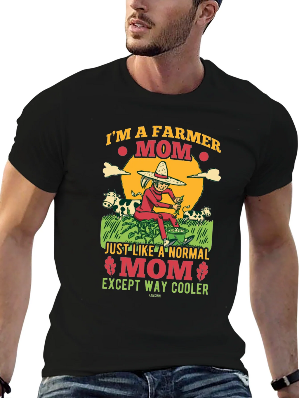 Farmer Mom Graphic Tee - Cool Mothers Day Gift product image 6