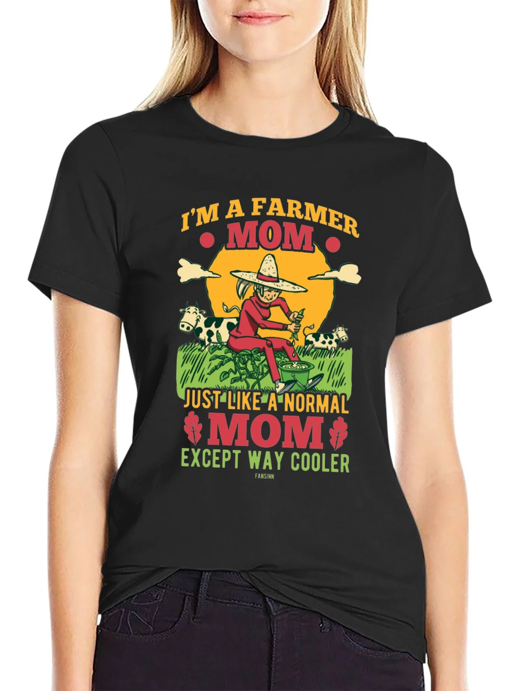 Farmer Mom Graphic Tee - Cool Mothers Day Gift product image 2