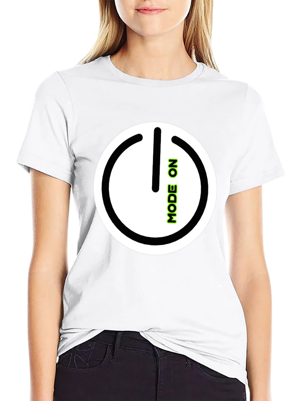 Mode On Black Graphic Tee product image 8
