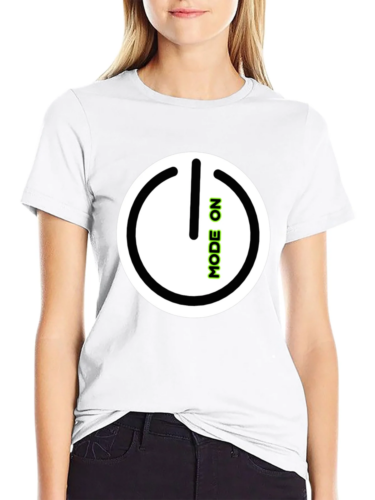 Mode On Black Graphic Tee product image 8