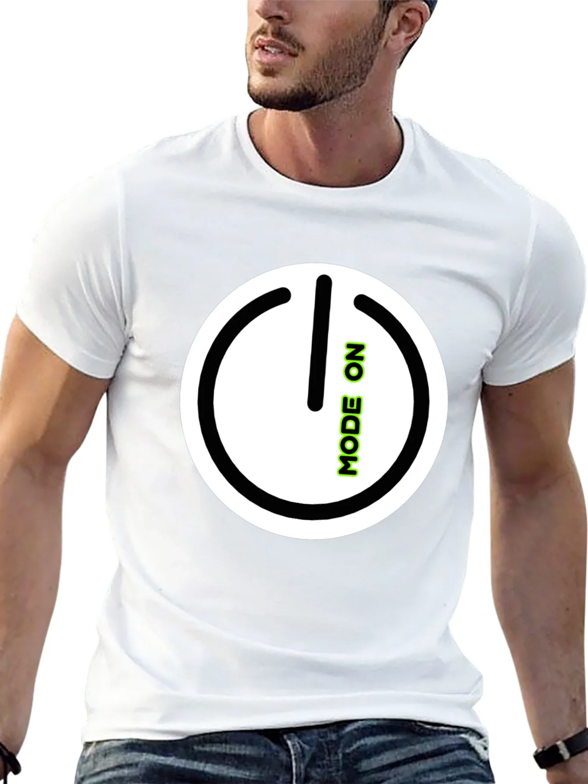 Mode On Black Graphic Tee product image 12
