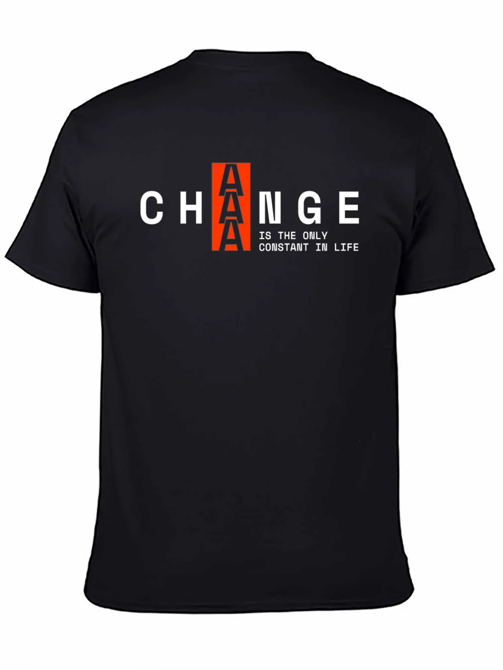 Change is Constant T-Shirt | Black Graphic Tee product image 4