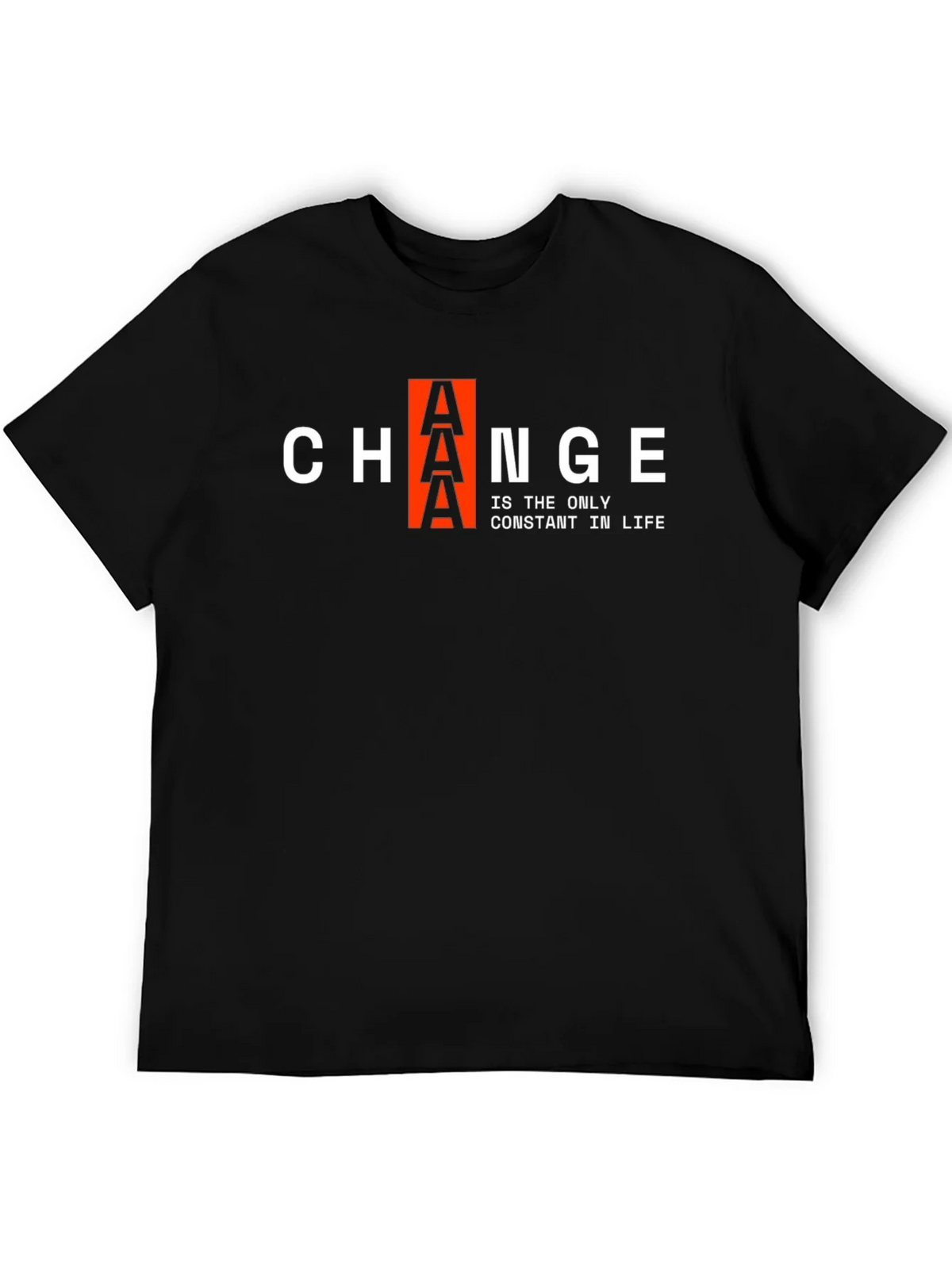 Change is Constant T-Shirt | Black Graphic Tee product image 5