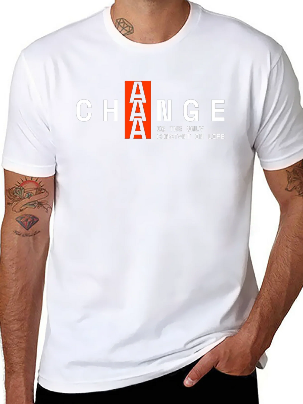 Change is Constant T-Shirt | Black Graphic Tee product image 7