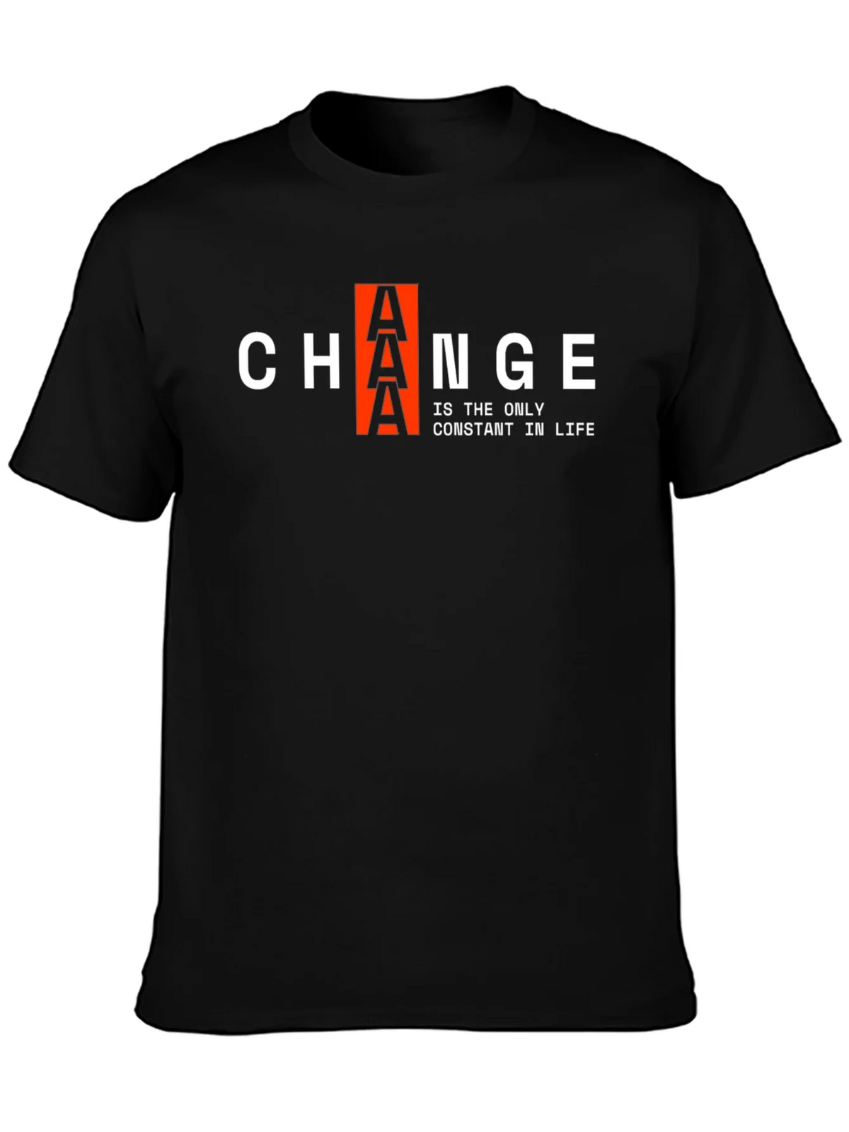 Change is Constant T-Shirt | Black Graphic Tee product image 3