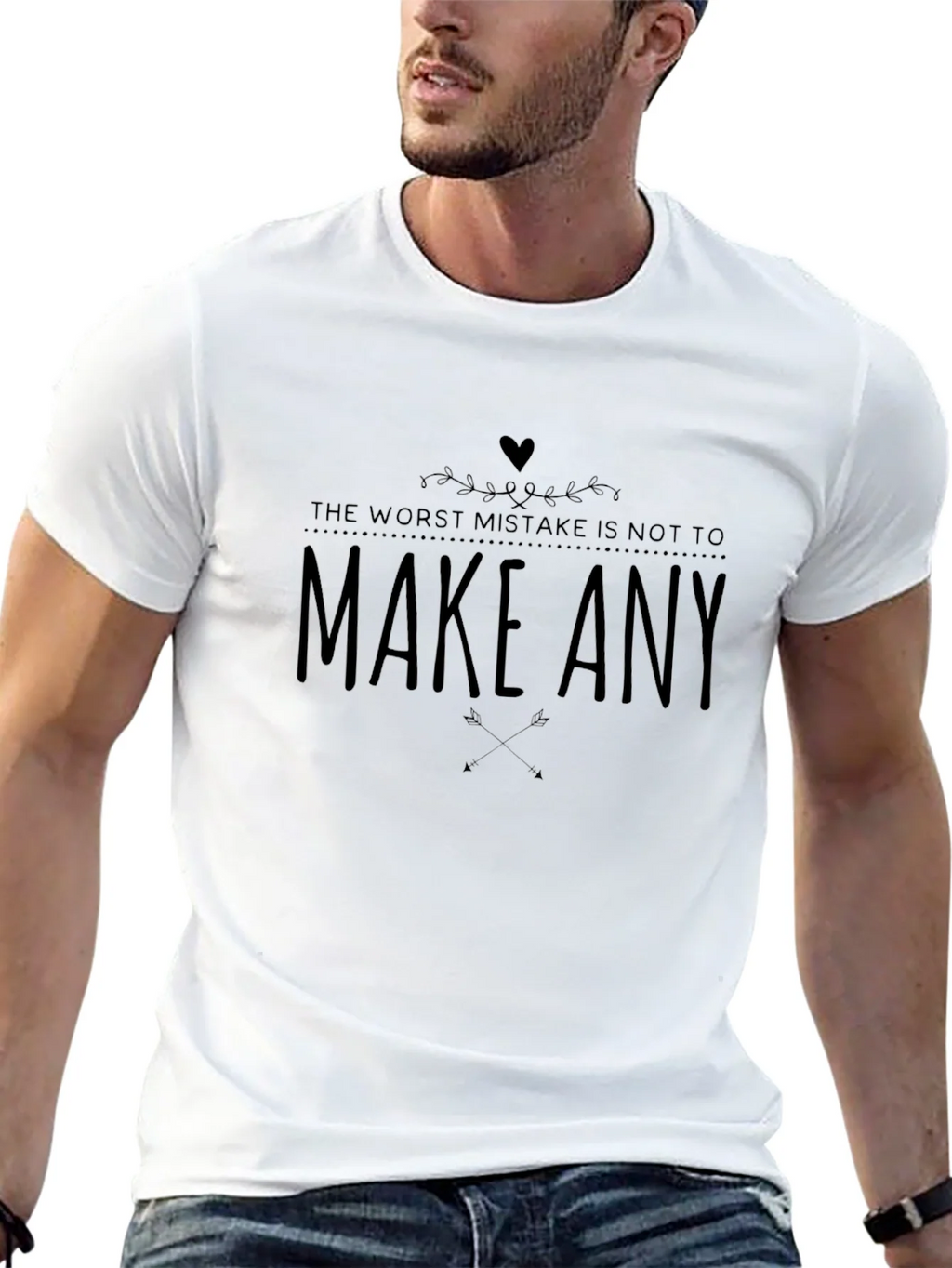 Motivational Graphic Tee - Make Any Mistake product image 12
