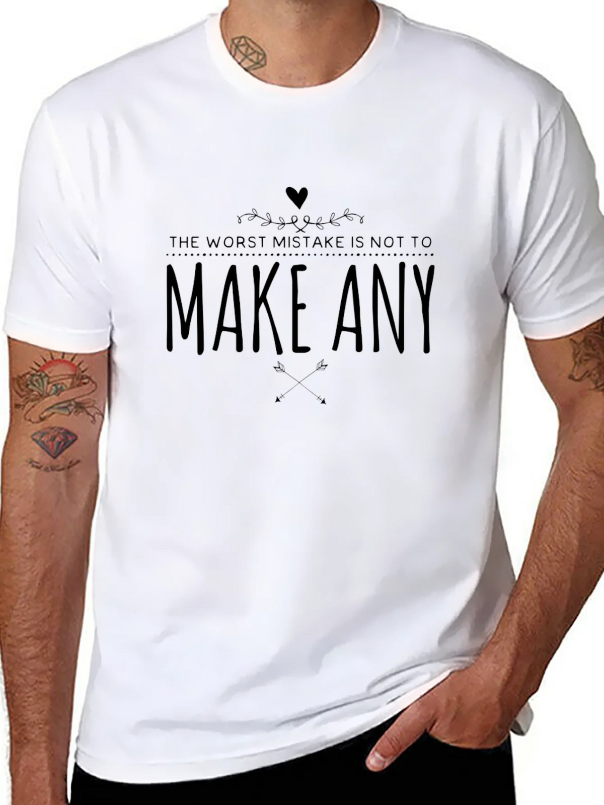 Motivational Graphic Tee - Make Any Mistake product image 7