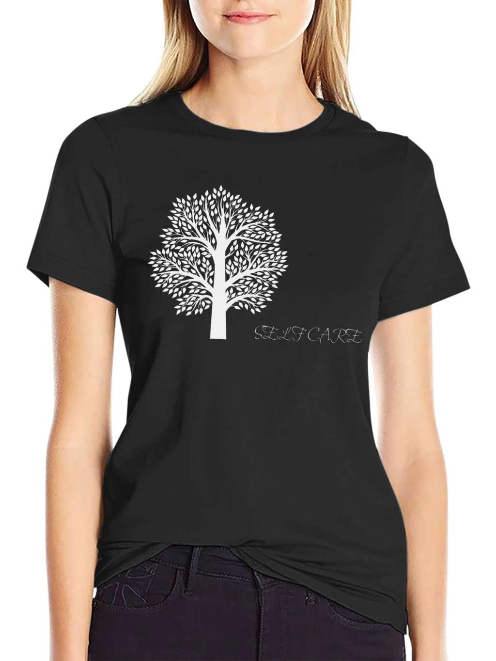 Black Tree of Life Graphic Tee - Self-Care Shirt product image 2