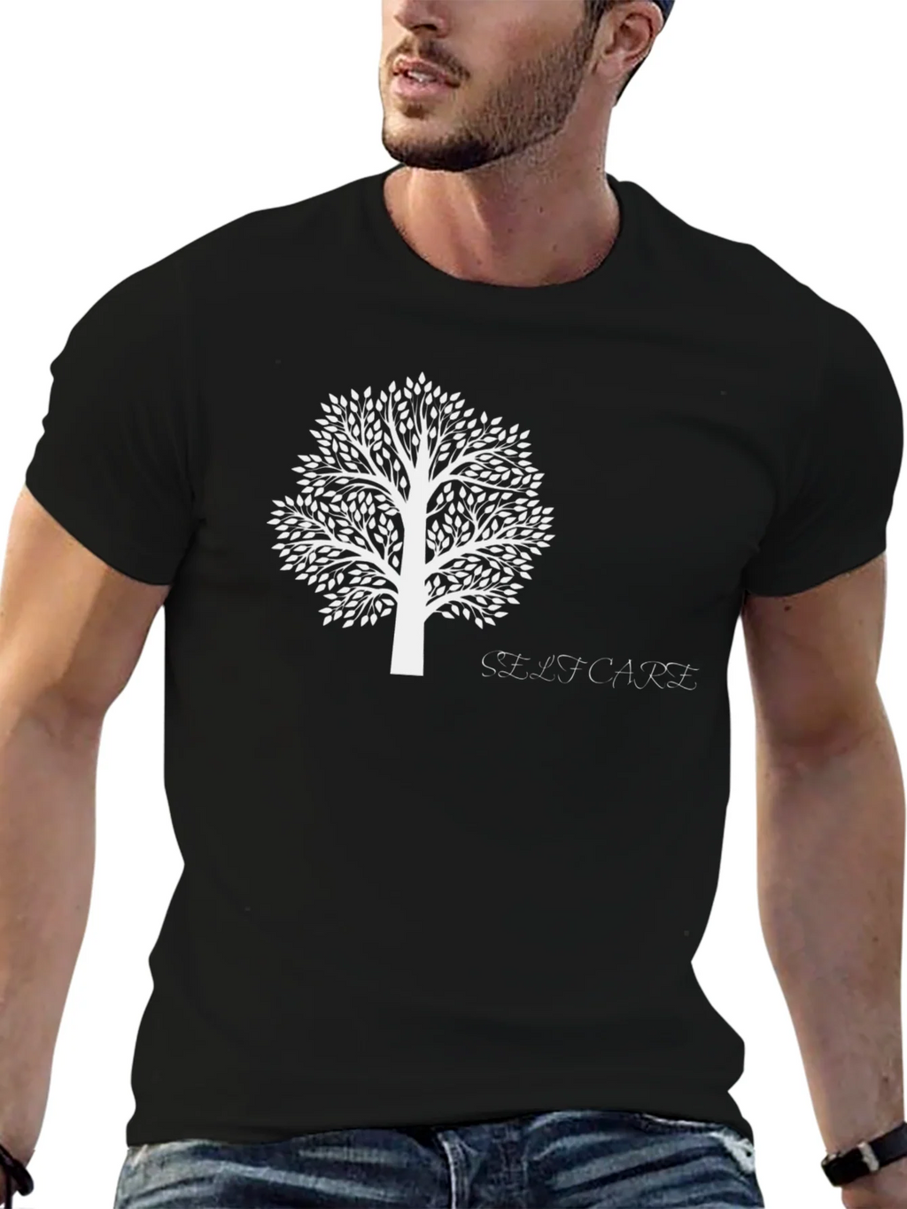 Black Tree of Life Graphic Tee - Self-Care Shirt product image 6