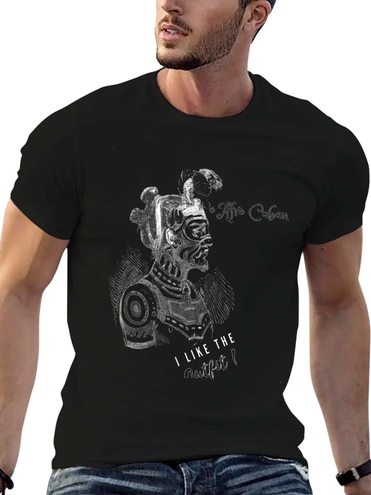 Afro Cuban T-Shirt: Unique Graphic Tee for Stylish Men product image 6
