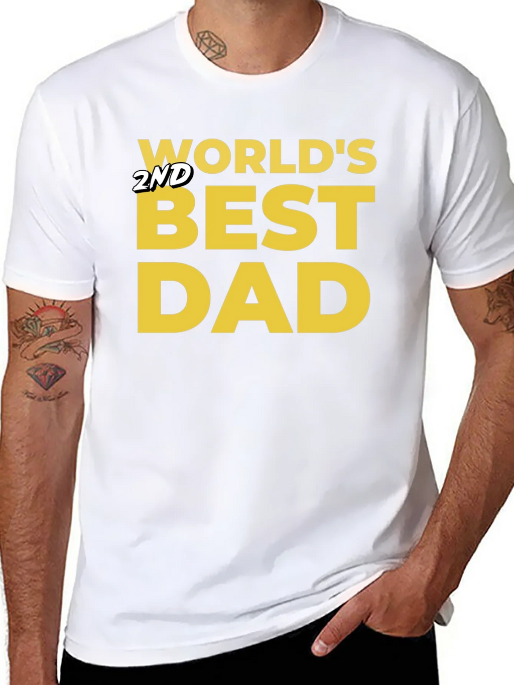 Worlds 2nd Best Dad T-Shirt product image 7