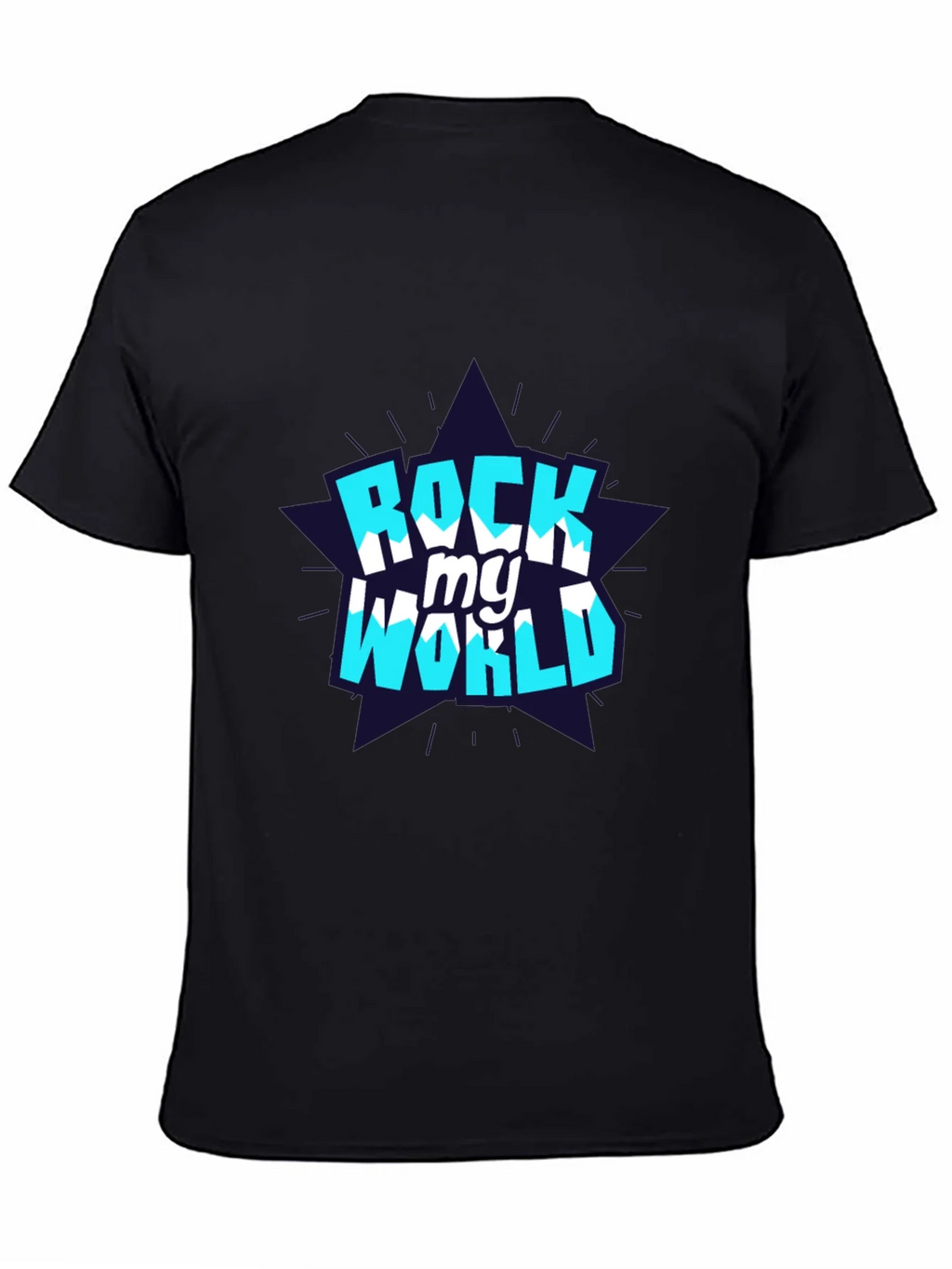 Rock My World Graphic Tee - Stylish Black Cotton T-Shirt product image 4