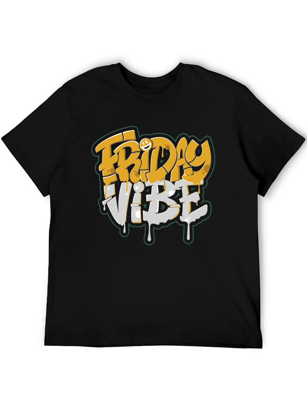 Friday Vibe Graphic Tee - Black Short Sleeve T-Shirt product image 5