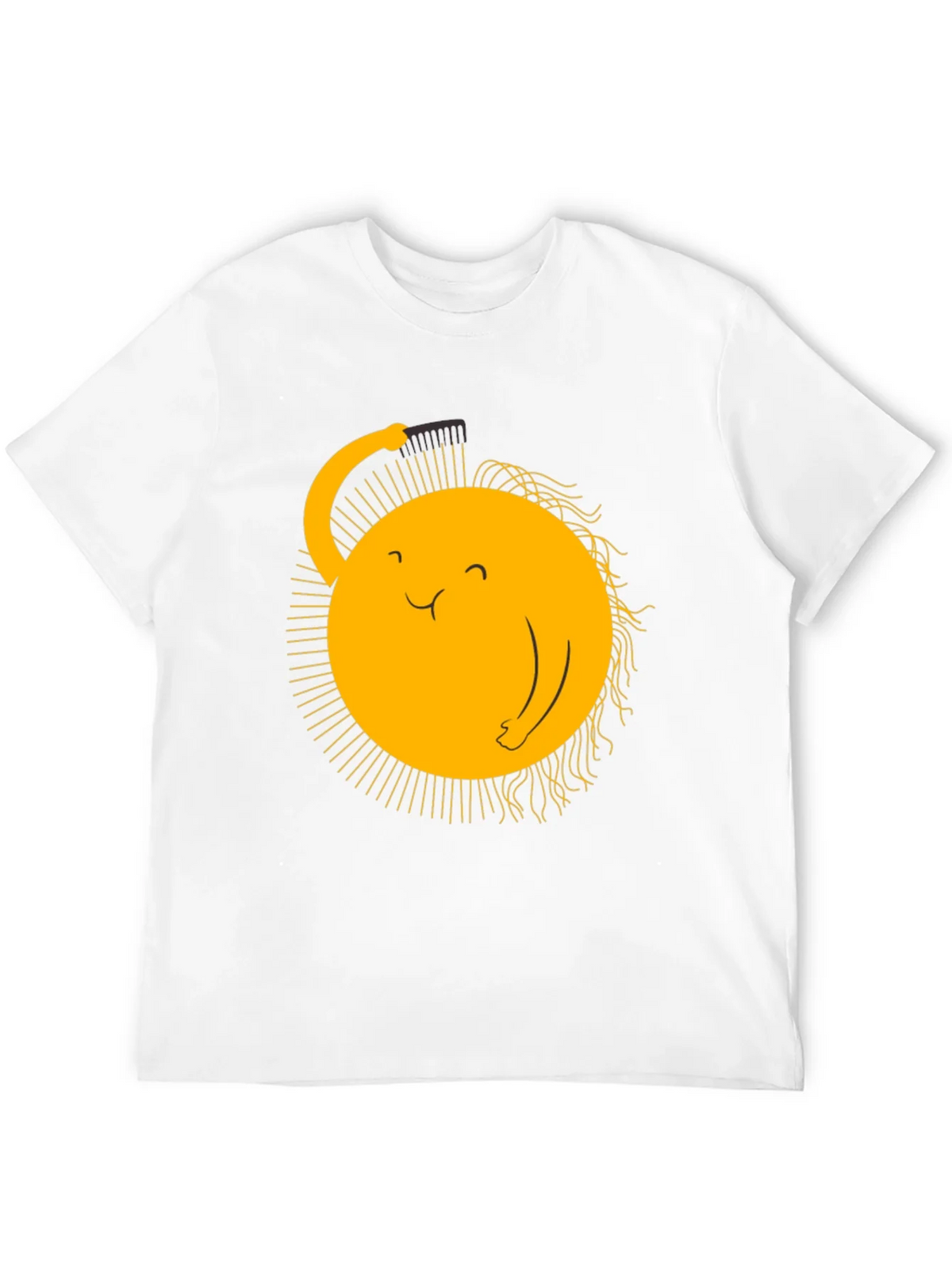 Funny Sun Combing Hair Graphic Tee product image 11