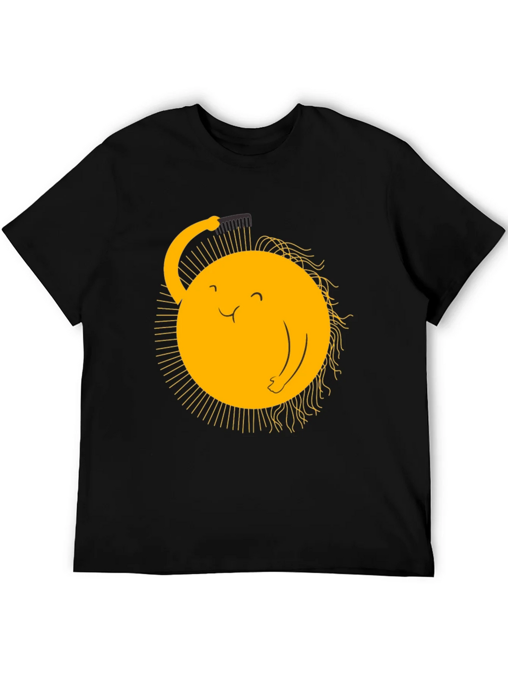 Funny Sun Combing Hair Graphic Tee product image 5