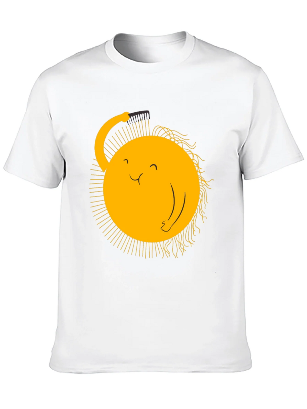 Funny Sun Combing Hair Graphic Tee product image 9