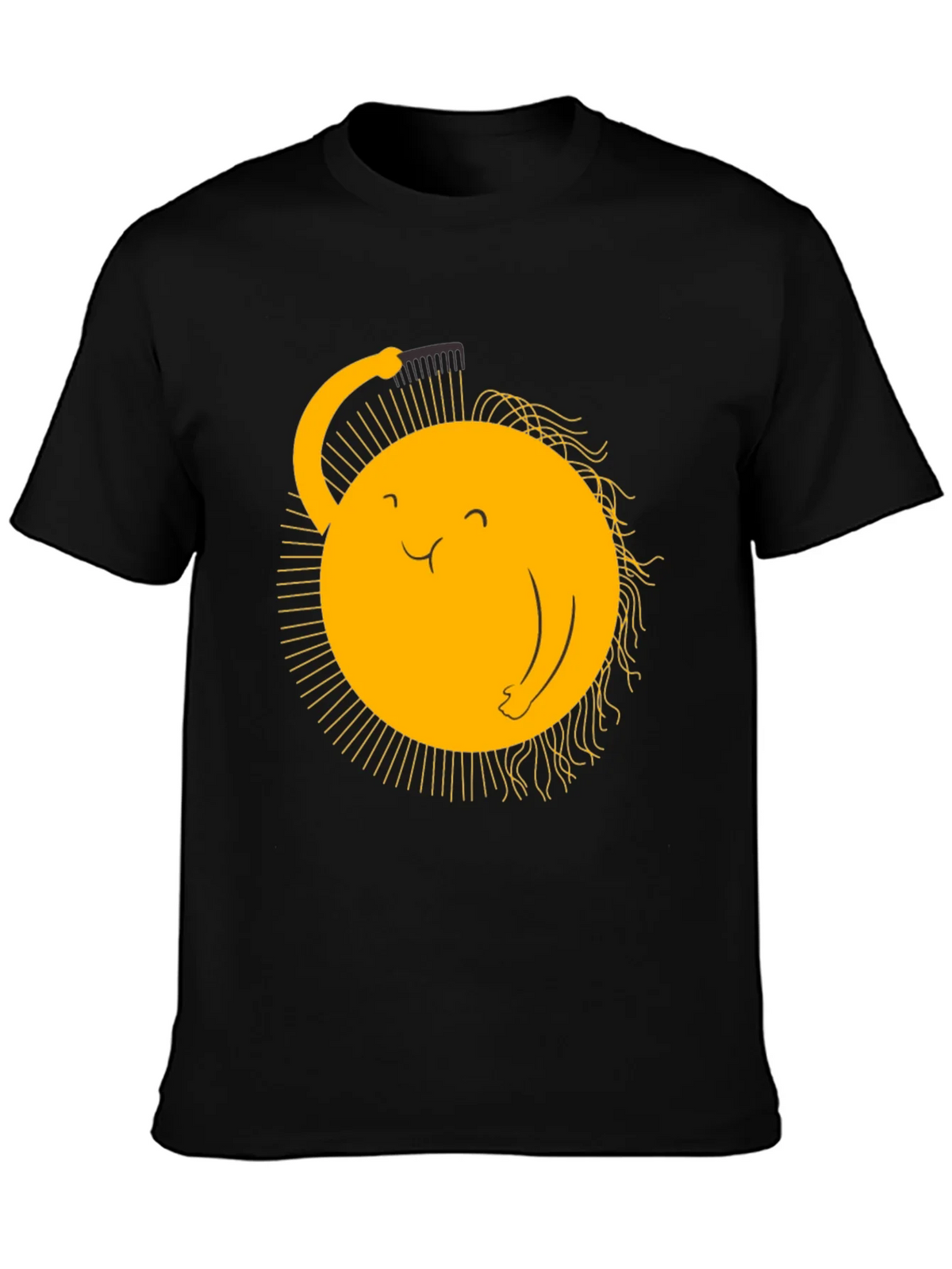 Funny Sun Combing Hair Graphic Tee product image 3