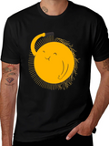 Funny Sun Combing Hair Graphic Tee product image 1