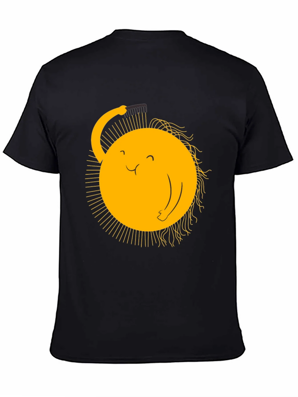 Funny Sun Combing Hair Graphic Tee product image 4