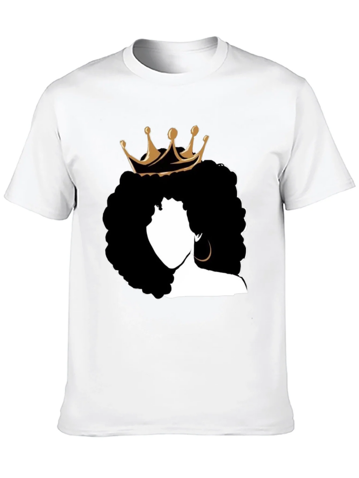 Queen Afro T-Shirt - Black Graphic Tee product image 9