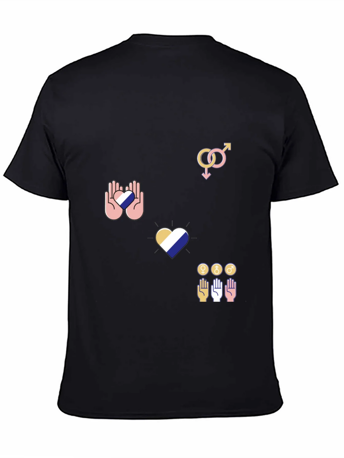 Pride Graphic Tee - Black Cotton Blend product image 4