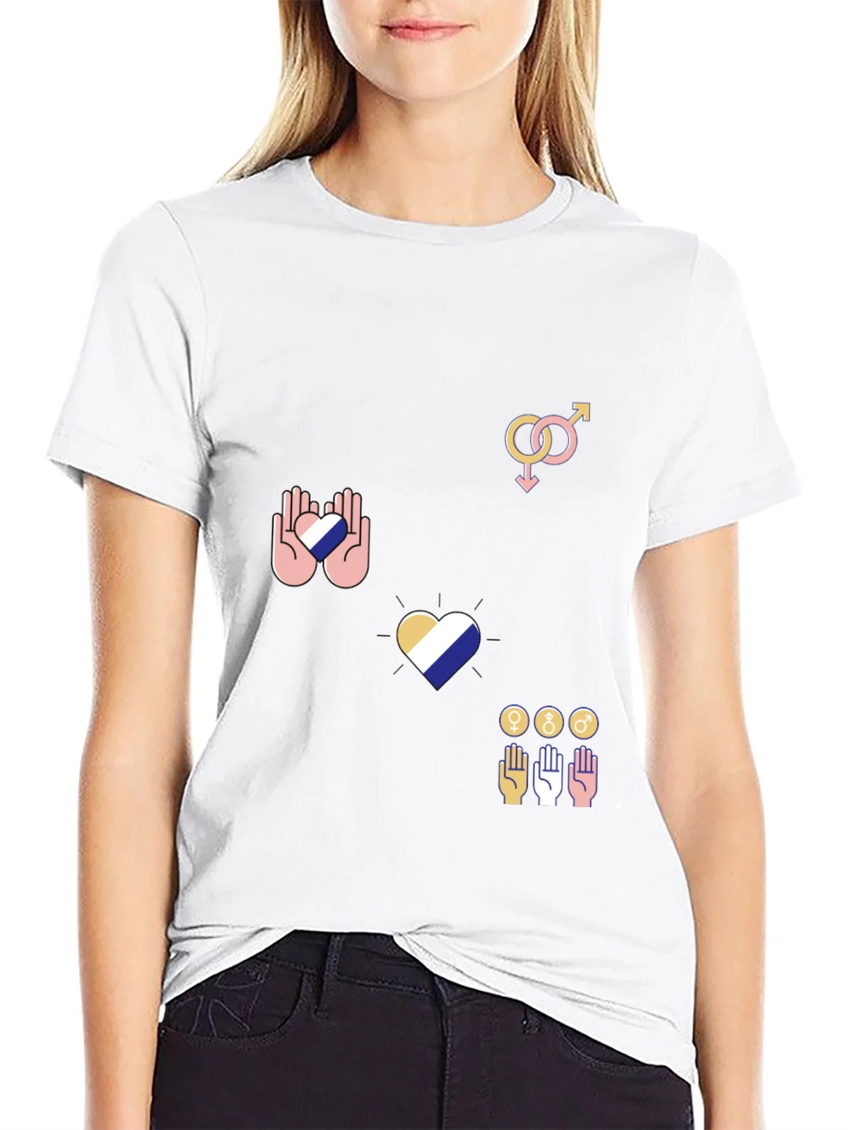 Pride Graphic Tee - Black Cotton Blend product image 8