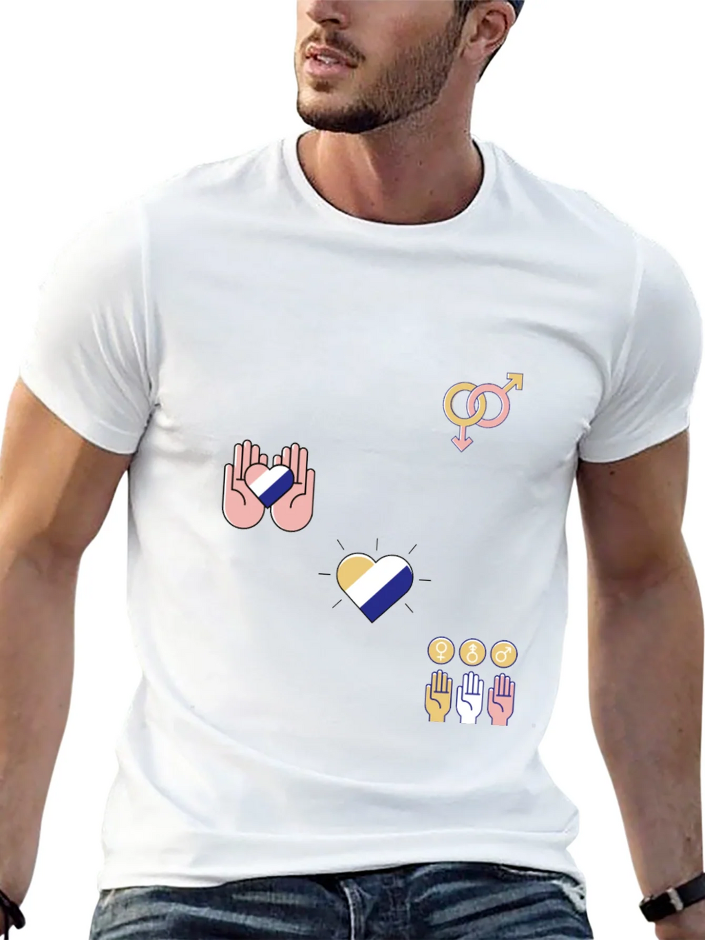 Pride Graphic Tee - Black Cotton Blend product image 12