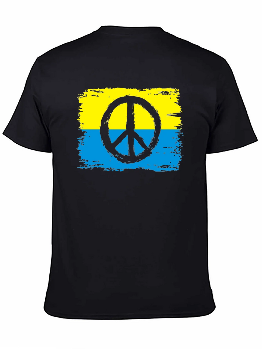 Ukraine Peace Sign T-Shirt - Black product image 4