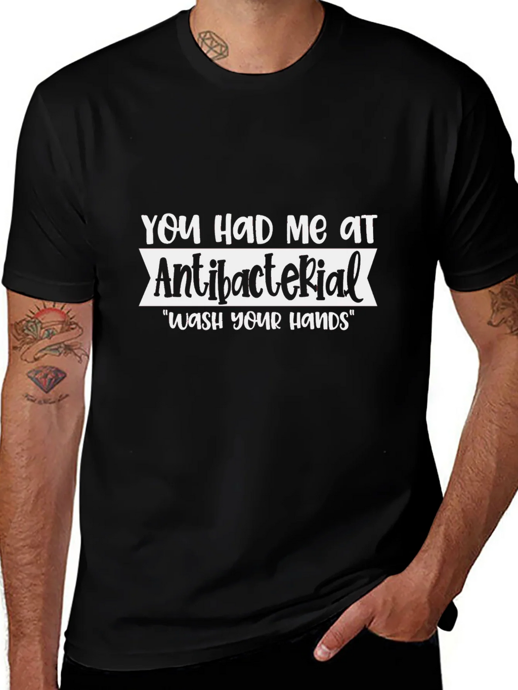 Antibacterial Wash Your Hands Graphic Tee product image 1