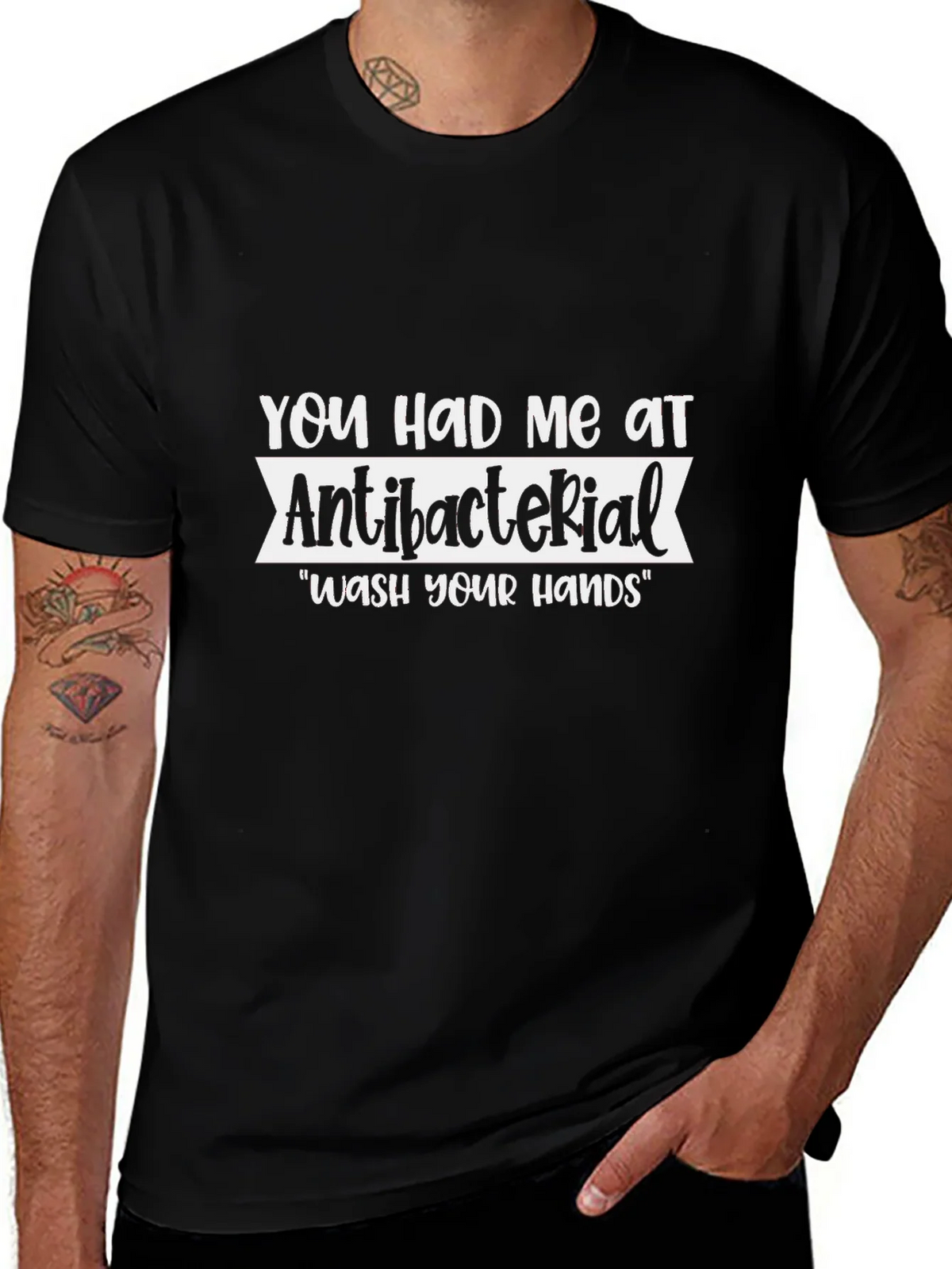 Antibacterial Wash Your Hands Graphic Tee product image 1